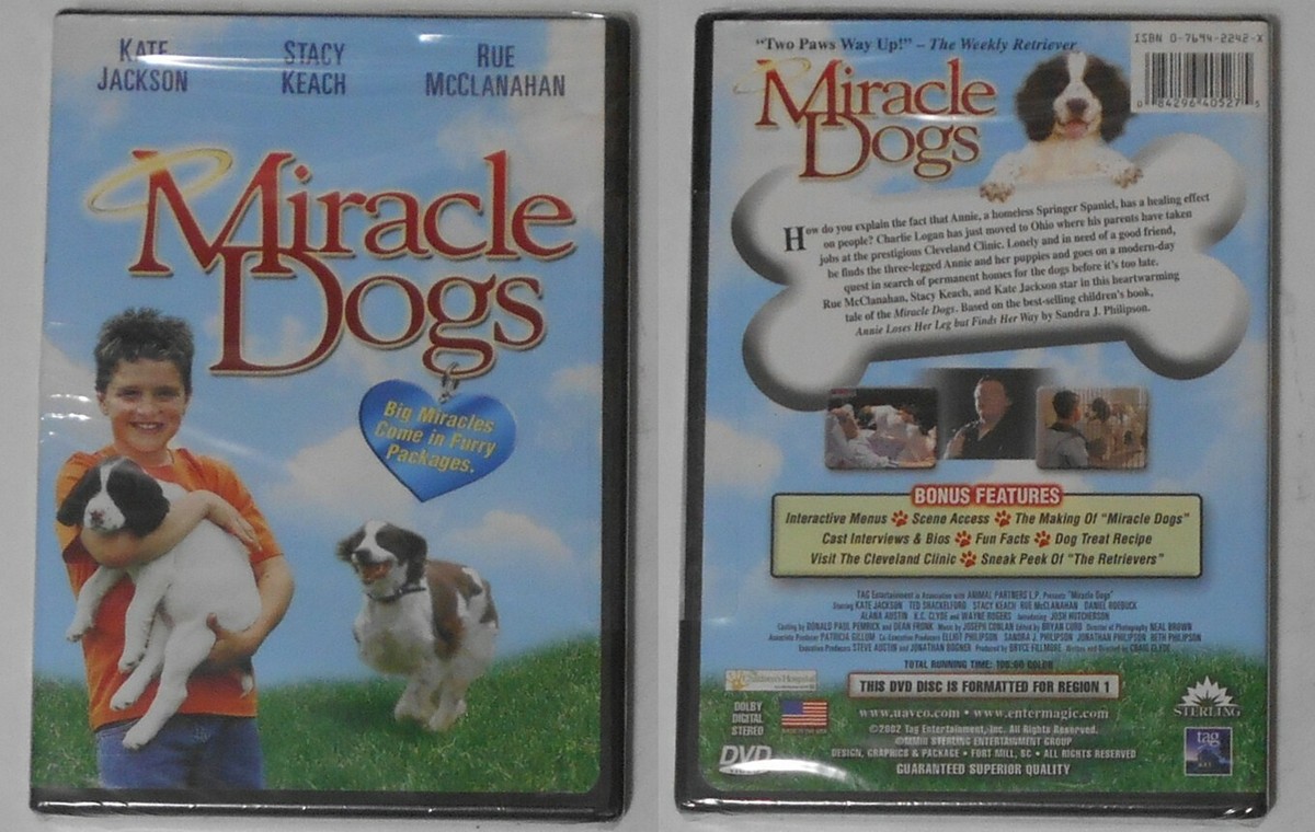 Miracle Dogs movie - Kate Jackson, Stacy Keach - sealed U.S. dvd