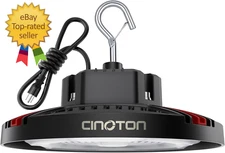 160W UFO LED High Bay Light, Aluminum LED Shop Lights with 24000LM, 5000K Commer