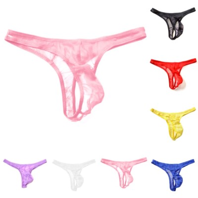 Atmungsaktive Herren G String T Back Unterwäsche mit nahtlosem Design und Ausbuchtungsbeutel