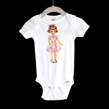 Vintage Baby Onesie 1940s Little Girl