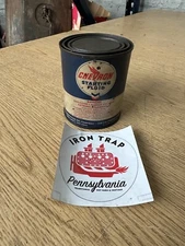Vintage Chevron Starting Fluid Pellet Can Man Cave Oil Can Garage
