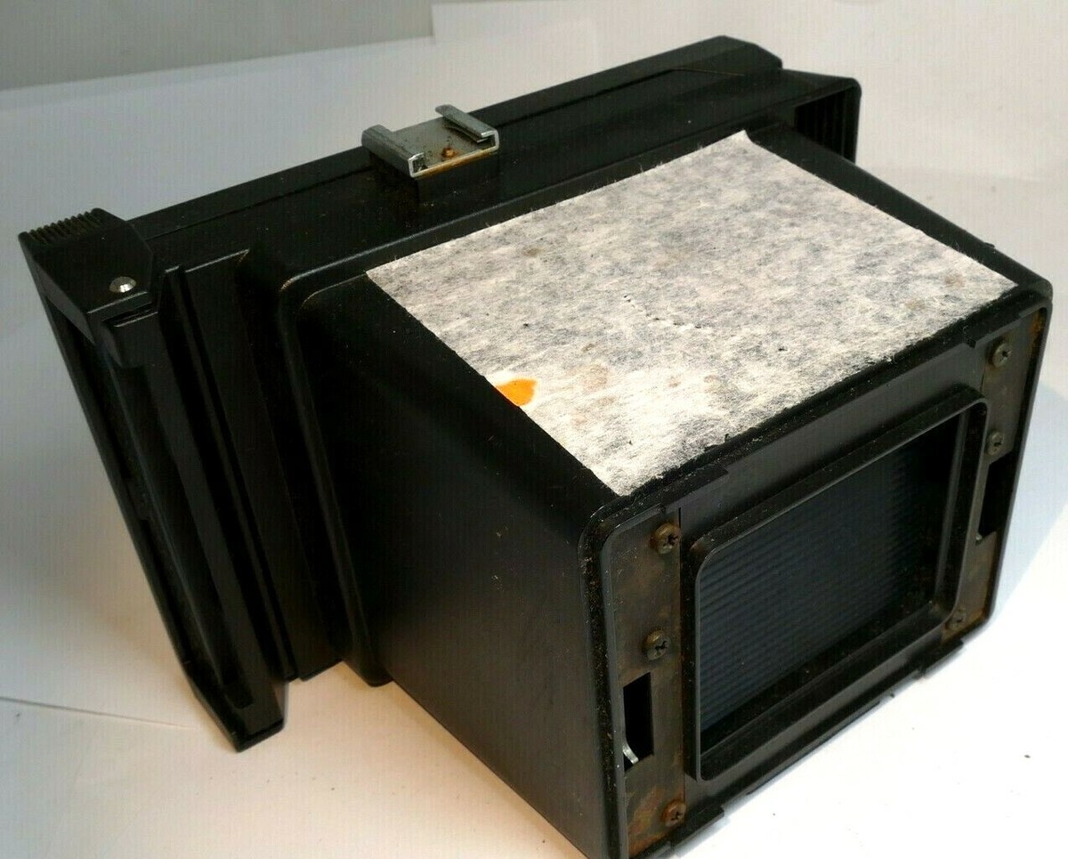 Polaroid land camera back for CU-5 MP macro lens system