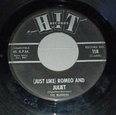 THE ROAMERS - Bits And Pieces / Just Like Romeo And Juliet : 45rpm Record