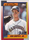 KEN GRIFFEY JR. ROOKIE CARD Topps 1989 Major League Debut SEATTLE MARINERS RC!