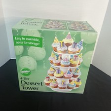 Wilton 4-Tier Stacked Cupcake Dessert Display Tower Wedding Shower, Original Box