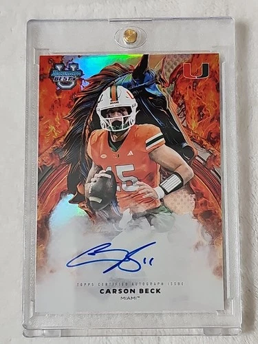 2025 Bowman Best U CARSON BECK On-Card Workhorse Auto Refractor #WA-CB