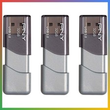 USB 3.0 Flash Drive 32GB Storage Thumb Stick Portable 3 Pack Grey