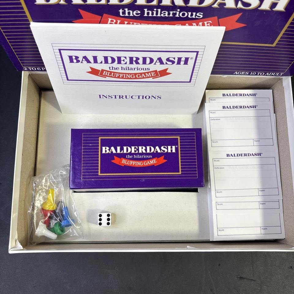 Juego de faroles Balderdash edición vintage 1984 de Parker Brothers - completo Foto 2 de 4