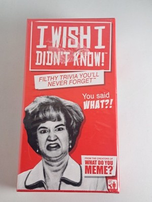 New Sealed I WISH I DIDN'T KNOW! Filthy Trivia You'll Never Forget Game