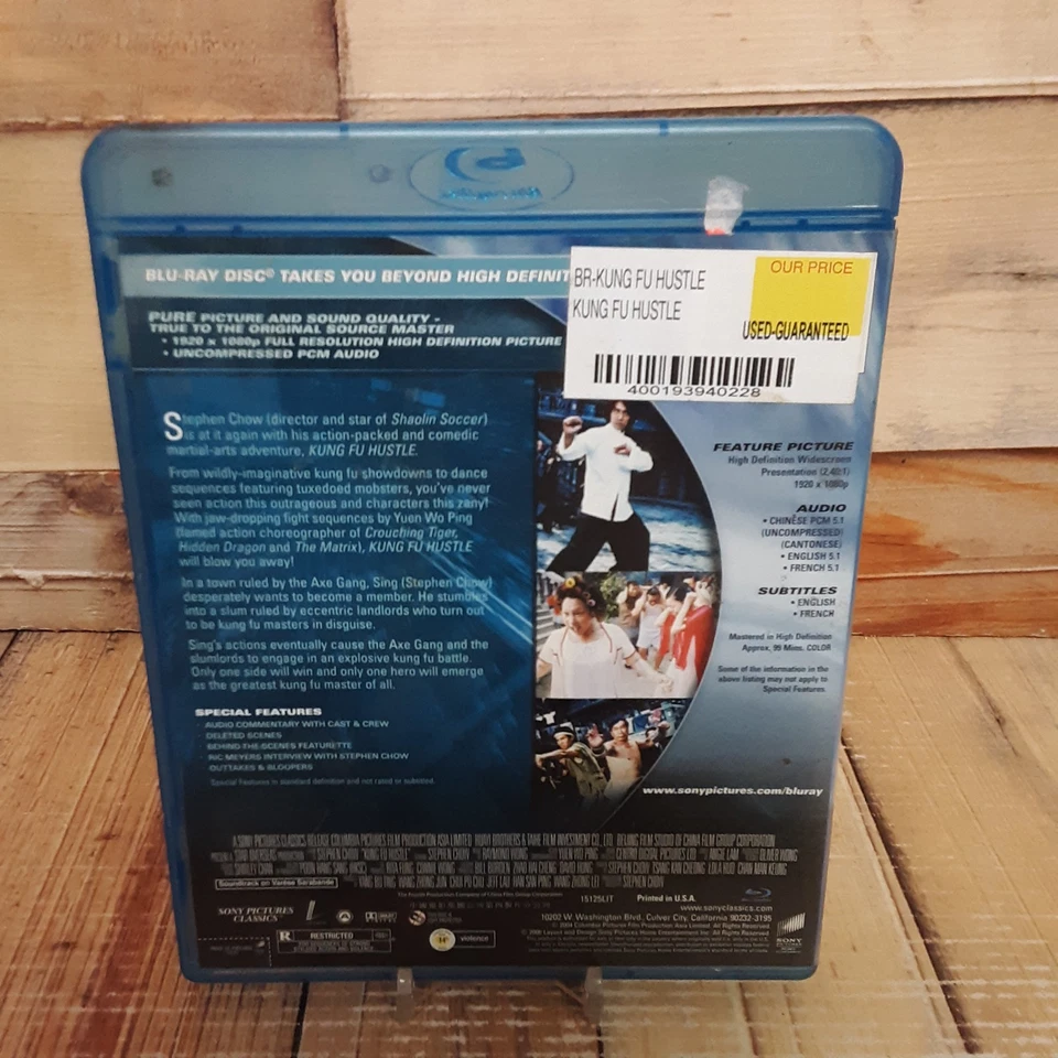 Kung Fu Hustle Blu-ray Used Stephen Chow 2004 Action Comedy Martial Arts Foto 2 de 4