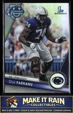 Olu Fashanu 1st 2023 Bowman University Chrome Refractor #122 Penn State
