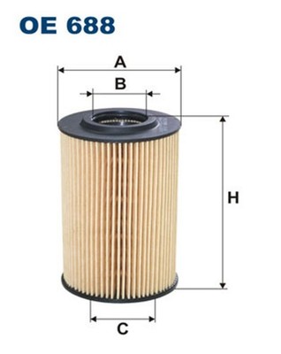 FILTRON Ölfilter OE 688 Filtereinsatz für AUDI VW A4 Q5 Q3 TT A3 A5 A1 SEAT GOLF