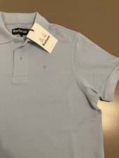 BNWT Barbour Sports Polo Short Sleeved Sky S