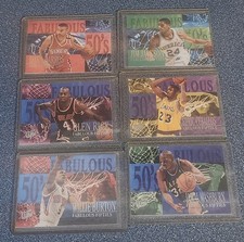 1995-96 Fleer Ultra Fabulous Fifties RICE BARROS BURTON JACKSON CEBALLOS #1-7