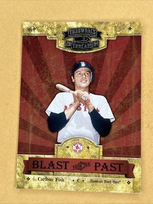 2004 Donruss Throwback Threads Blast from the Past #BP-5 Carlton Fisk 813/1500
