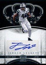 2017 CROWN ROYALE ROOKIE AUTOGRAPHS #11 JORDAN LEGGETT AUTO NEW YORK JETS FOOTBA