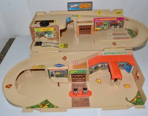 Hot Wheels Service Center Sto N Go Playset 1979 Mattel- Vintage (WSA44)
