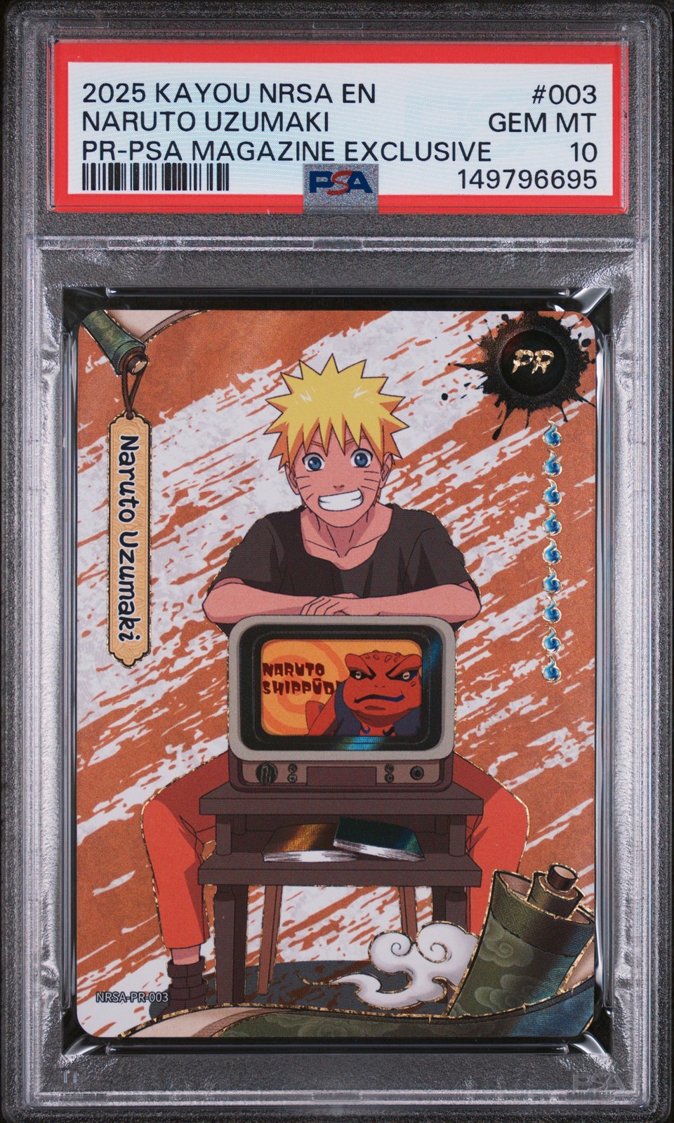 2025 PSA MAGAZINE EXCLUSIVE #003 NARUTO UZUMAKI PSA 10