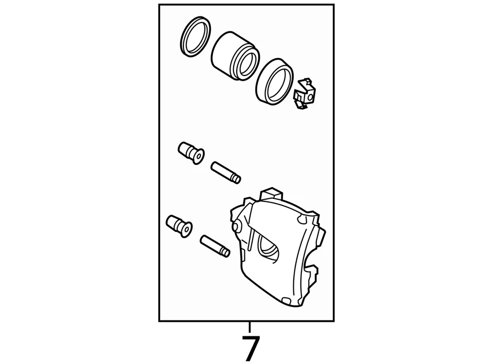 Pinza de freno delantera izquierda Mazda 3 2004-2013 CDSCO Foto 3 de 3