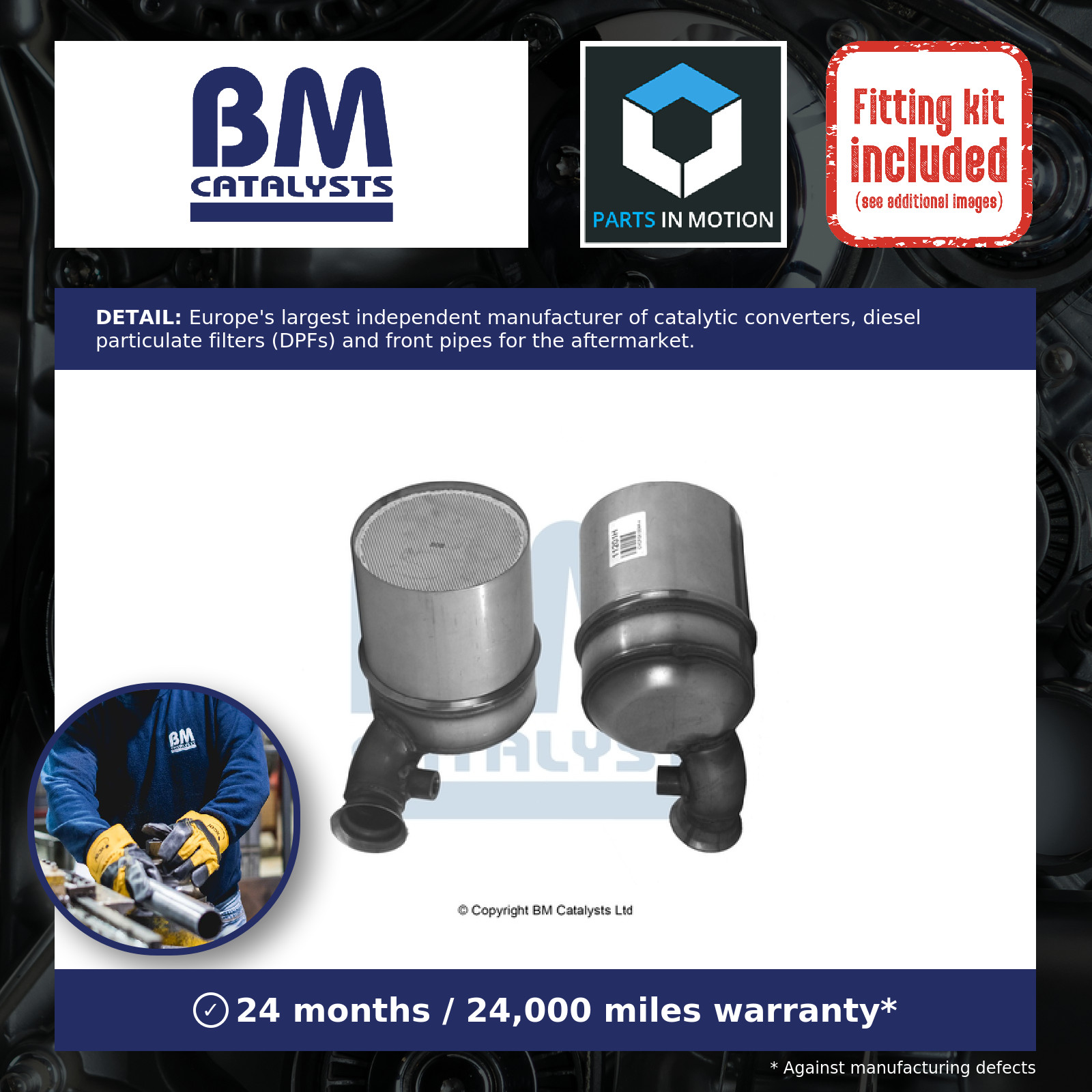 Diesel Particulate Filter DPF fits CITROEN DS3 1.4D 10 to 15 Soot BM 1606857180 - Image 13