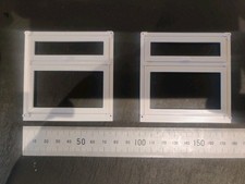 2x Not Hobbies Dolls House Window Wide Top Opening White Single Pane