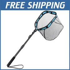 Rubber Coated Steelhead Landing Net - Telescoping Handle