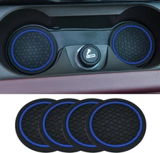 4PCS Car Cup Holder Coasters, 2.75 Inch Non-Slip Insert Water Bottle Holder Pads