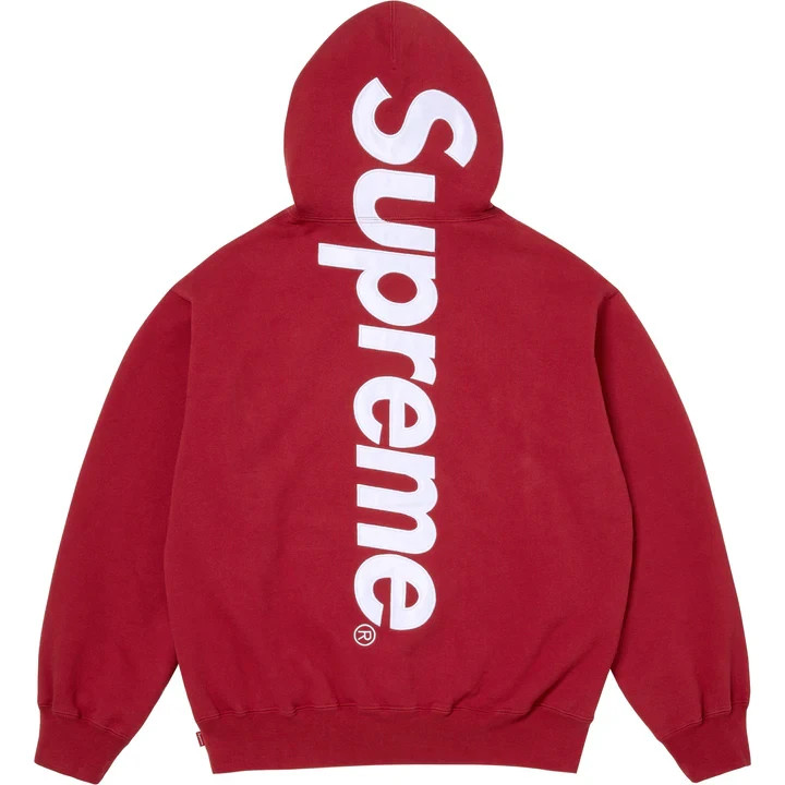 red nike supreme hoodie
