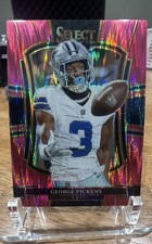 2025 Panini Select - Premier Level George Pickens #197 Pink Shock Prizm