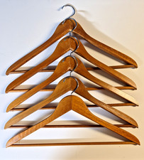10 Vintage Wooden Hangers made in Taiwan