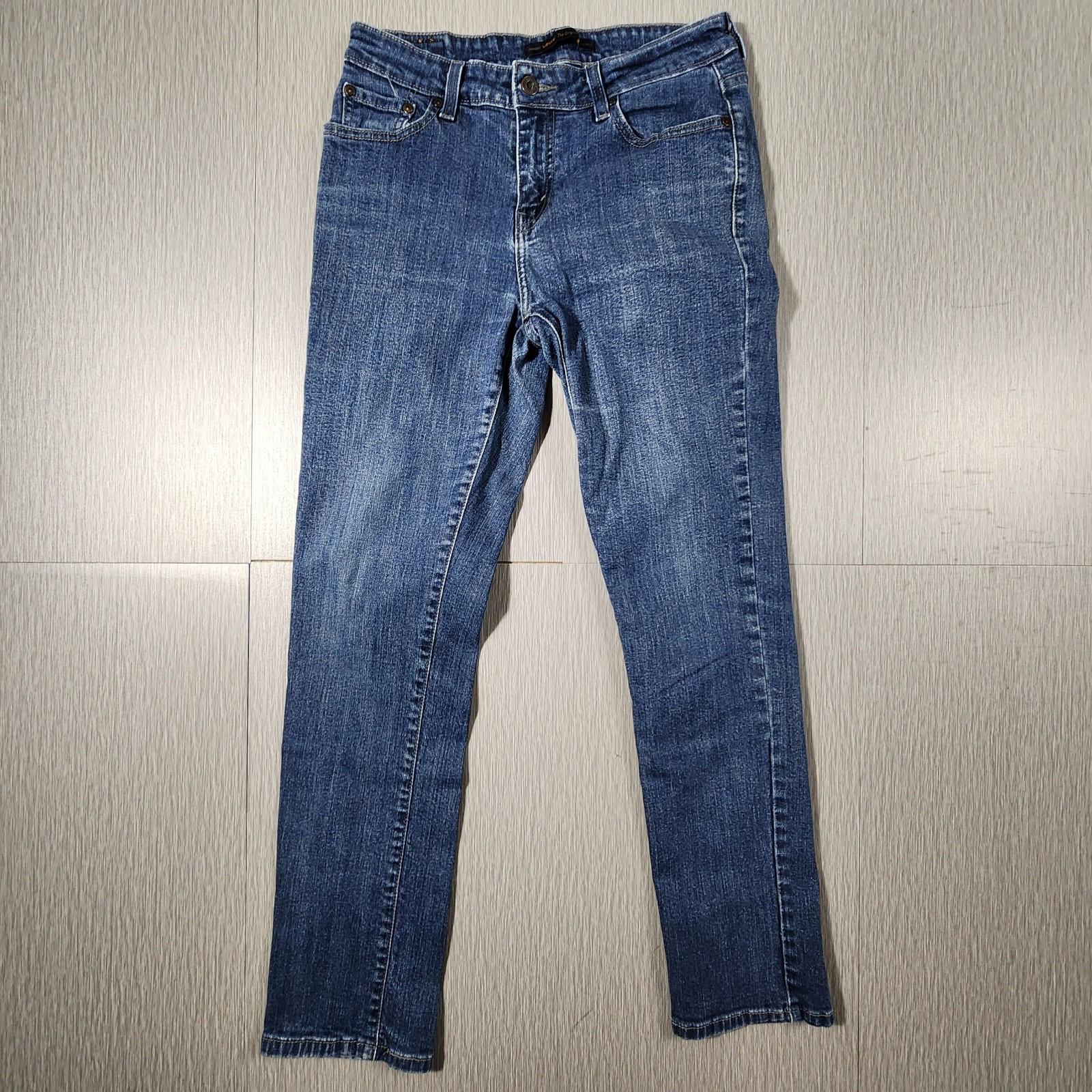 Levi's The Original Jean Mid-rise Skinny Dark Wash Women's Size 10 Stretch