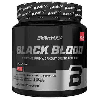 BLACK BLOOD CAF+ - 300 GRAM - INTENSIVE PRE-WORKOUT ENERGY FOCUS MUSCLE GROWTH