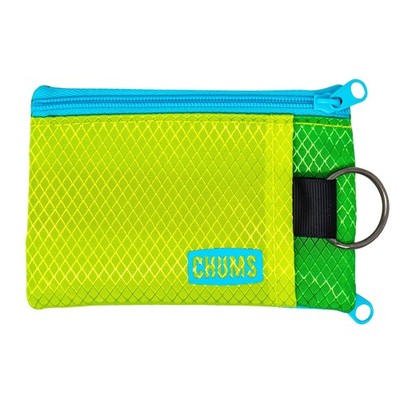 Chums Surfshorts Wallet - Lightweight Slim with 4.5'' x 3'', Lime/Citrus