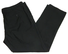 Mens Black Pants Perry Ellis Portfolio Travel Luxe Tag 40x32 measured Size 38x31