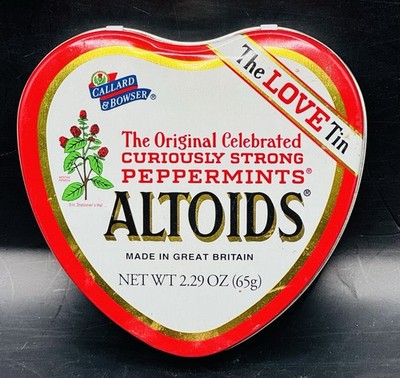 Vintage Rare Altoids Heart Shaped ''The LOVE Tin'' Empty Collectible Tin