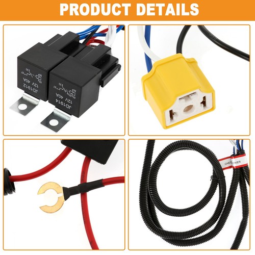 Faisceau de câblage amplificateur luminosité phare LED H4 pour Chevrolet C1500 C2500 - Photo 8 sur 11
