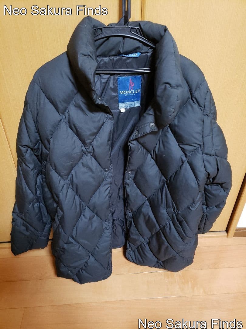 洋*子様 MONCLER black down jacket old size1 MONCLER Patch Down Jacket Blouson Vintage Black Men Size 1 Coat | eBay