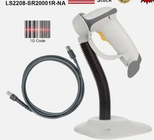 (New in Box) Symbol LS2208-SR20001R-NA 1D Laser Handheld Barcode Scanner w/ Stan