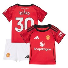 Manchester United adidas Home Babykit 2025-26 with -e-ko 30 printing