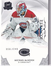 2020-21 UD The Cup Base Rookie #200 MICHAEL McNIVEN 056/249 Montreal Canadians