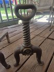 Vintage Cast Iron Rustic Key Keyhole Fire Dogs. Andirons — photo 3