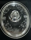 Vintage PYREX Oval Clear  Etched Lid 632C - LID ONLY