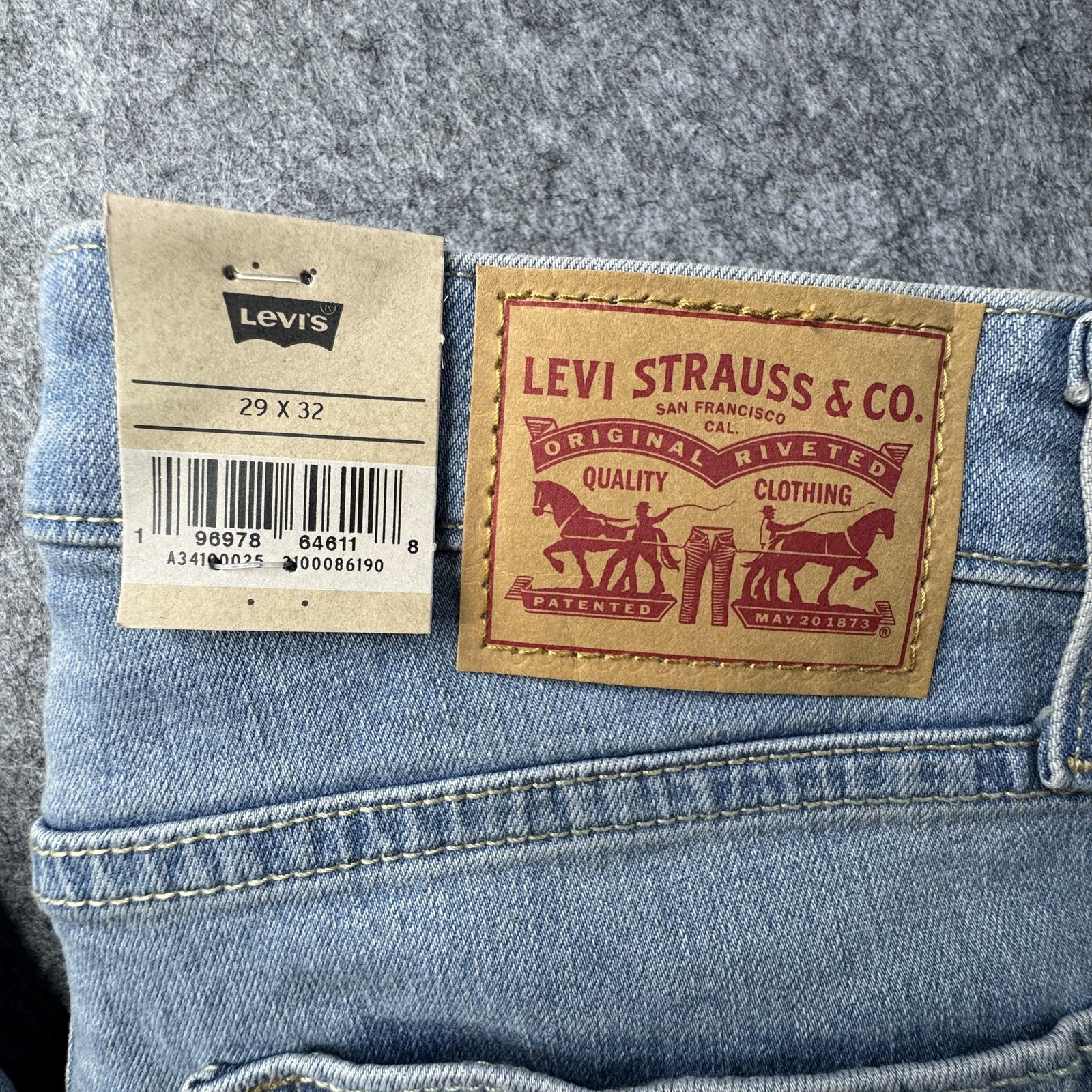 Levi's 726 Flare Jeans Womens 29x32 Light Wash High Rise Raw Frayed Hem Stretch thumbnail 2