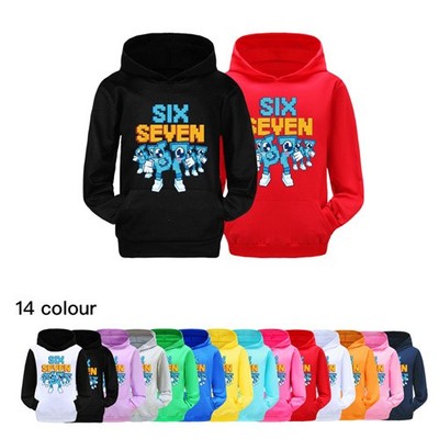 Kinder 67 Six Seven Steal A Brainrot Hoodie Mädchen Jungen lustig Meme Sweatshirt Tops