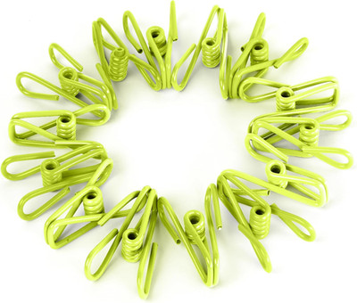 30 Pack Green Chip Bag Clips for Food - PVC 2 Inch Coated Sealer for Sealing Foo