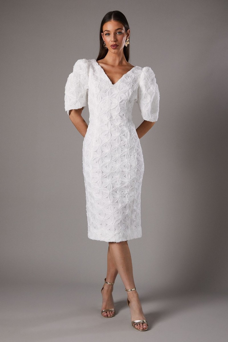 Coast Ivory Midi Dress Womens Occasion Dresses UK