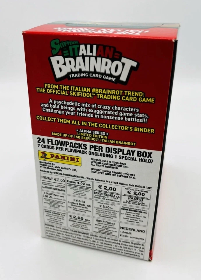 Panini Skifidol Italian Brainrot Trading Cards - Display Box of 24 Packs - New - Image 3 of 3