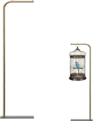 TBTFW 67 Inch High Hanging Bird Cage, Bird Cage Stand, Feeder Stand with Base, S