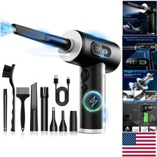 Powerful 100000 RPM Electric Duster with LED - Versatile for Electronics More