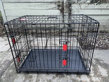 Kong K30DD Ultra Strong Two Door Folding Dog Crate Black, Medium